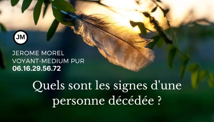 quels sont les signes d'une personne décédée ?